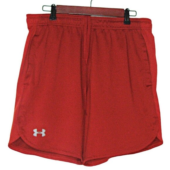 Under Armour Loose Fit Basketball Shorts Lounge Athletic Shorts Red Unisex Sz XL - Picture 1 of 11